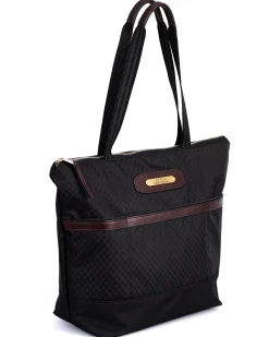 PERRIS LEATHER Perri’s® Champion Collection Tote with Nameplate Black Hot