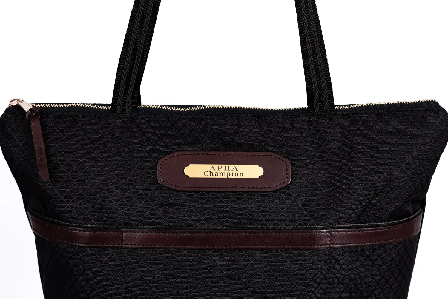 PERRIS LEATHER Perri’s® Champion Collection Tote with Nameplate Black Hot