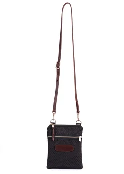 PERRIS LEATHER Perri’s® Champion Crossbody Bag with Leather Accents Black Discount