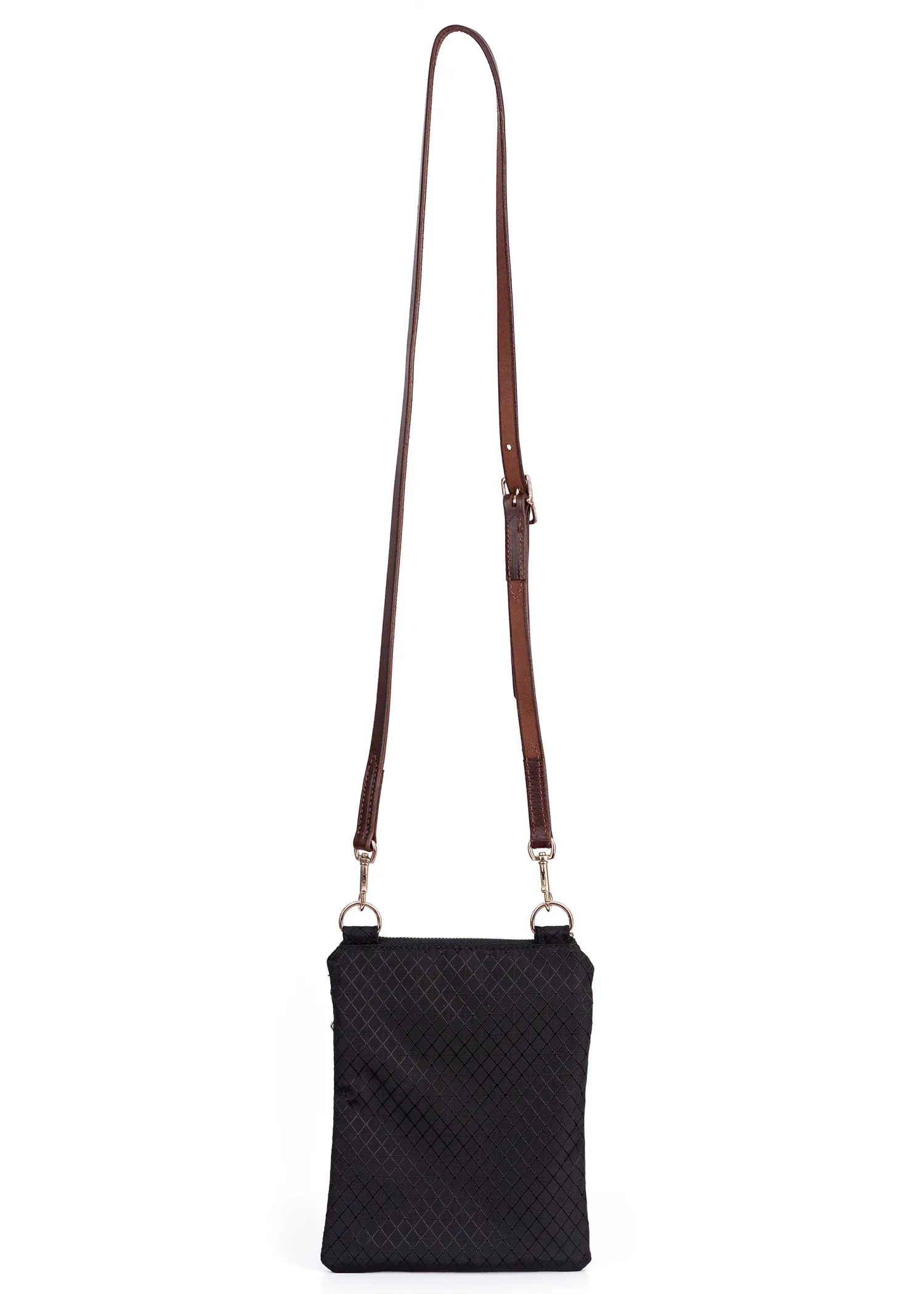 PERRIS LEATHER Perri’s® Champion Crossbody Bag with Leather Accents Black Discount