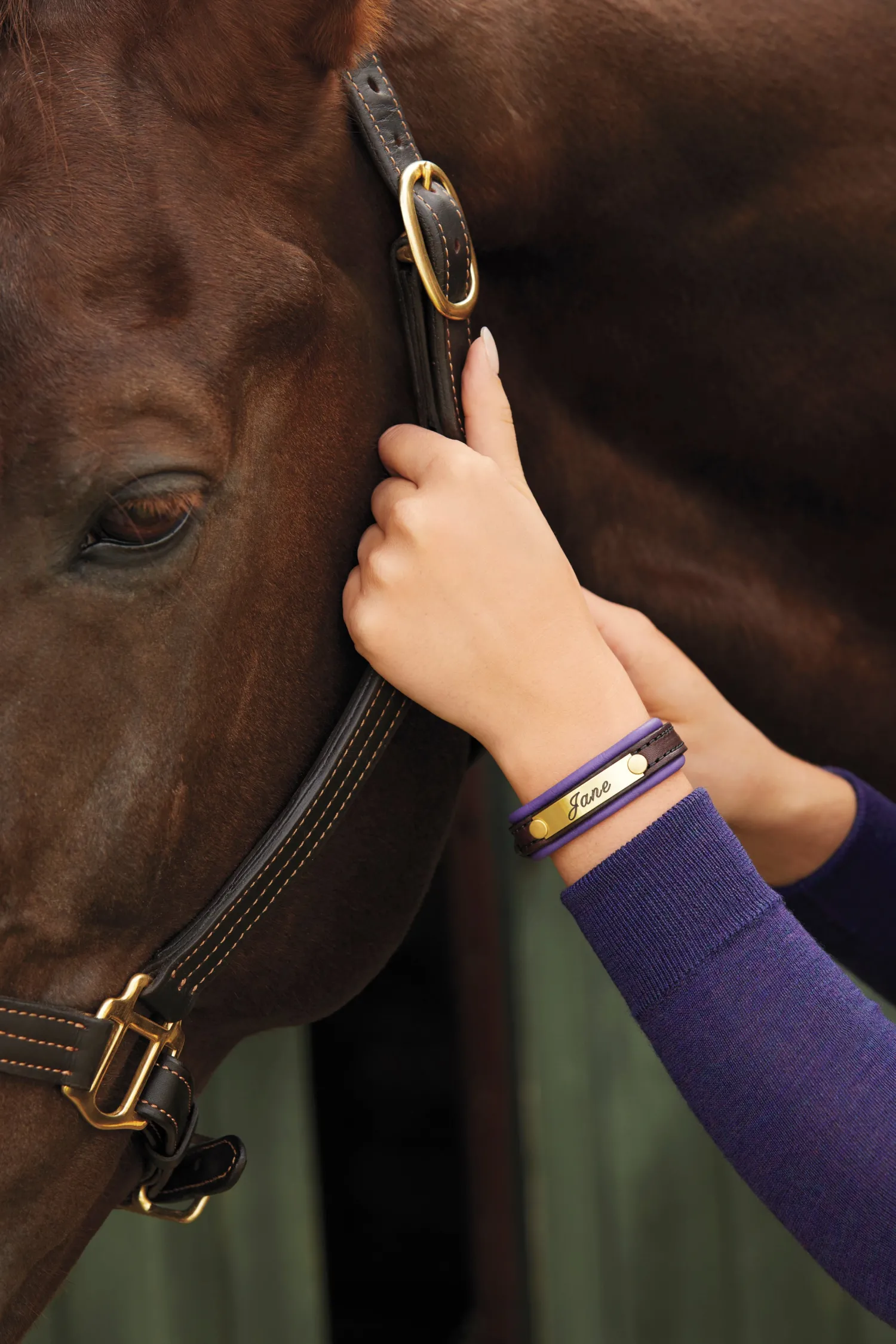 PERRIS LEATHER Perri’s® Padded Leather Nameplate Bracelet Outlet