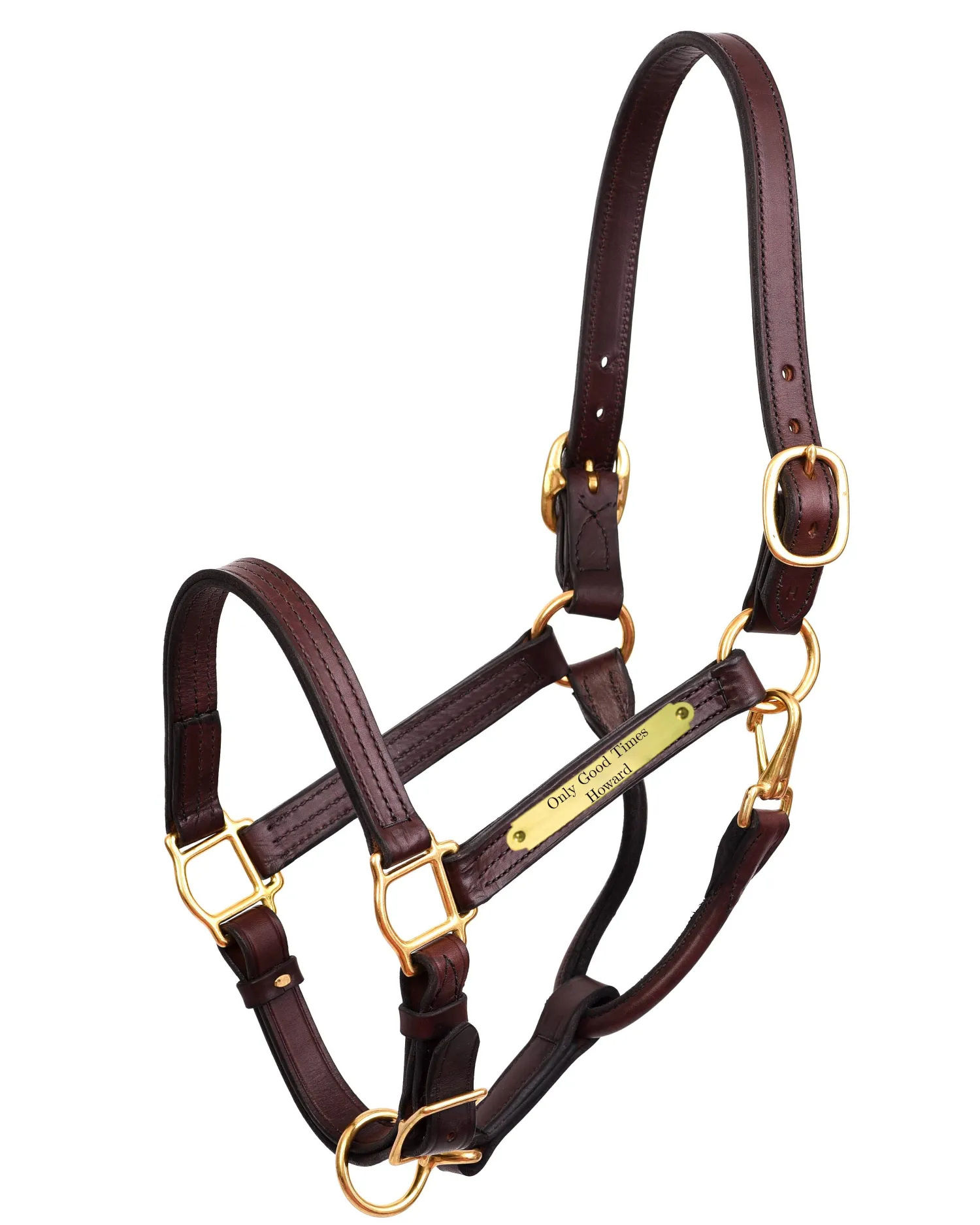 PERRIS LEATHER Perri’s® Premium 1" Leather Show Halter with Nameplate Best