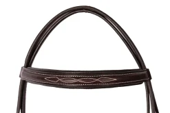 PERRIS LEATHER Perri’s® Professional Fancy-Stitched Leather Bridle Havana Outlet