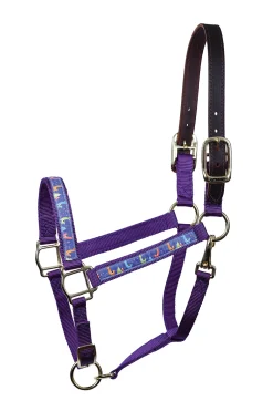 PERRIS LEATHER Perri’s® Ribbon Trim Breakaway Halter Hot