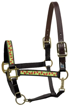 PERRIS LEATHER Perri’s® Ribbon Trim Breakaway Halter Hot