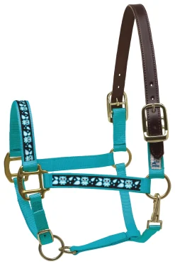 PERRIS LEATHER Perri’s® Ribbon Trim Breakaway Halter Hot