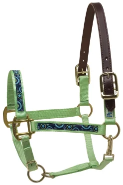 PERRIS LEATHER Perri’s® Ribbon Trim Breakaway Halter Hot