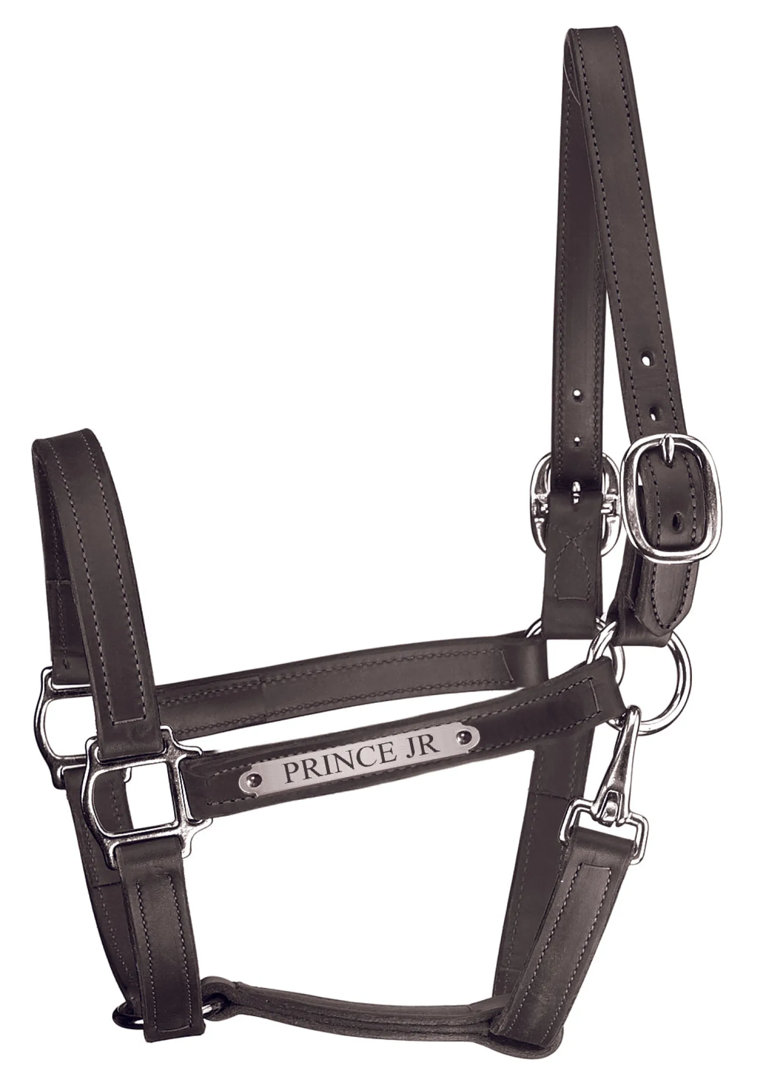 PERRIS LEATHER Perri’s® Track Style Leather Turnout Halter with Snap Throat and Nameplate Outlet