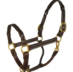 PERRIS LEATHER Perri’s® Twisted Leather Halter Havana Best