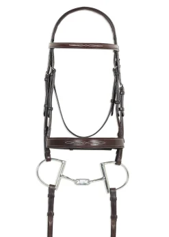 ERS Pessoa® Pro Fancy-Stitched Wide Nose Bridle Best