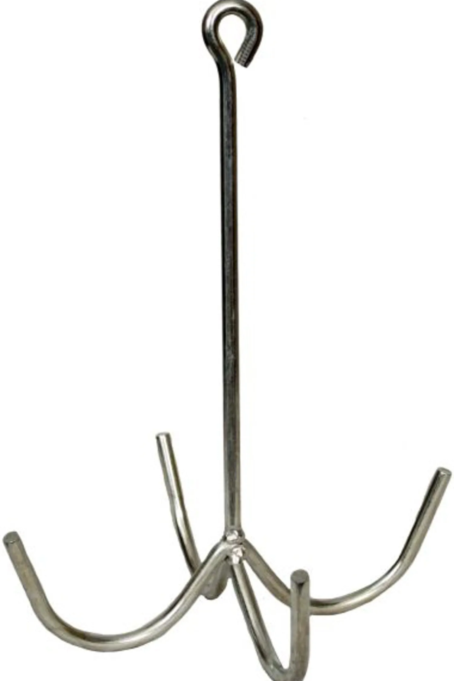 SHILOH STABLES TACK 4-Prong Harness & Tack Hook Silver