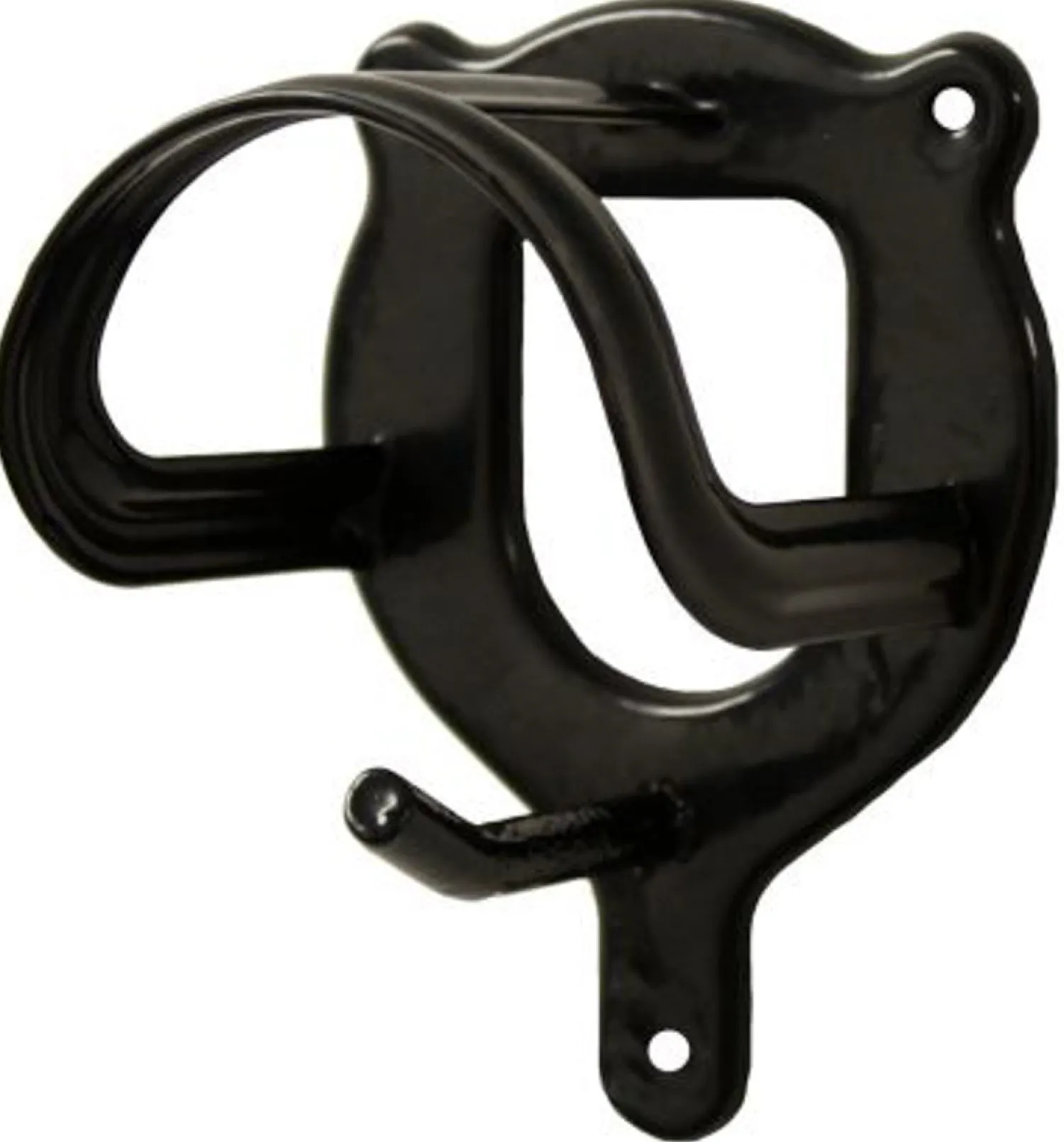 SHILOH STABLES TACK PVC-Coated Metal Bridle Bracket Black Discount