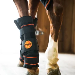 HORSEWARE Rambo® Ionic Stable Boots Black/Black And Orange