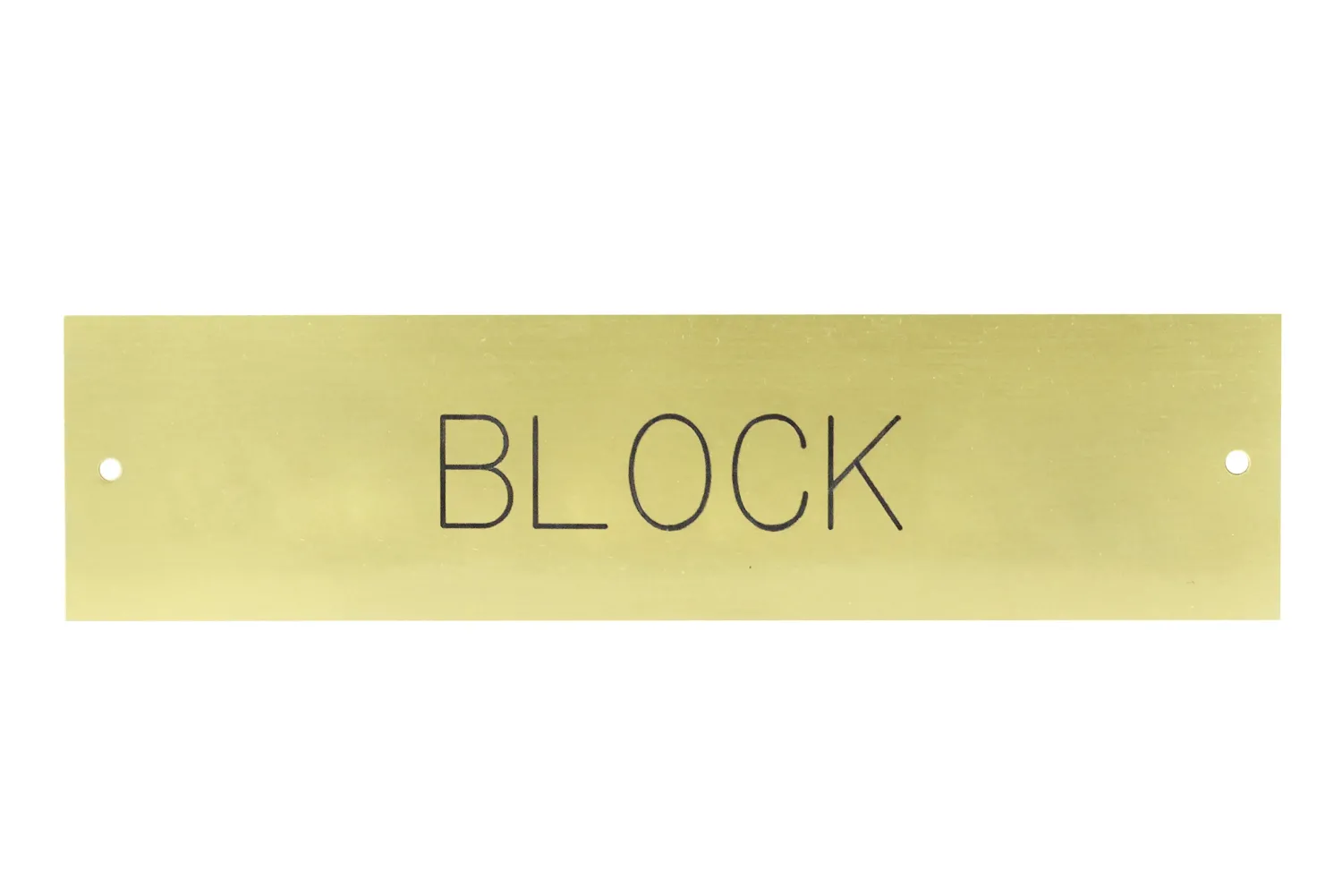 CRW Rectangular Stall Plate - 1 or 2 lines Discount