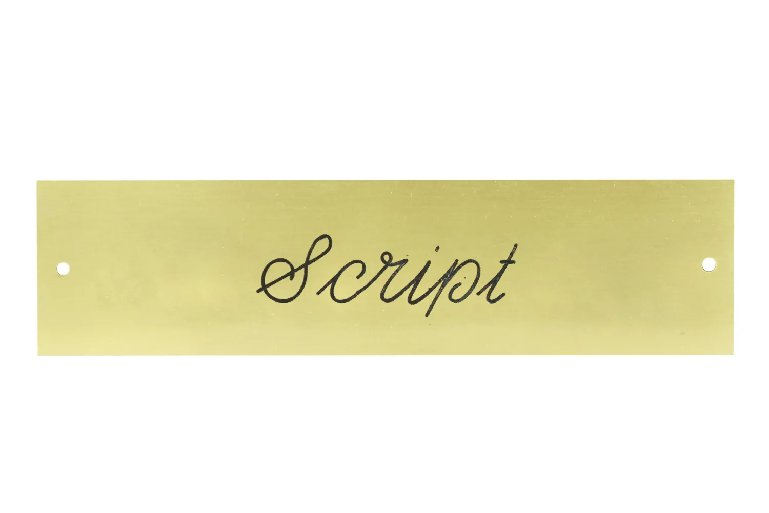 CRW Rectangular Stall Plate - 1 or 2 lines Discount