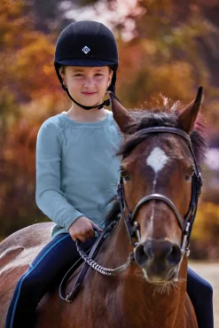 KIRSCH Riding Sport™ Kids’ Colebrook Fleece Crew Hot