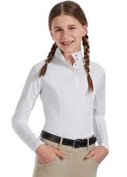 KIRSCH Riding Sport™ Kids’ Essential Long Sleeve Show Shirt White Outlet