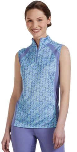 KIRSCH Riding Sport™ Ladies’ Airflow Quarter-Zip Print Sleeveless Shirt Hot