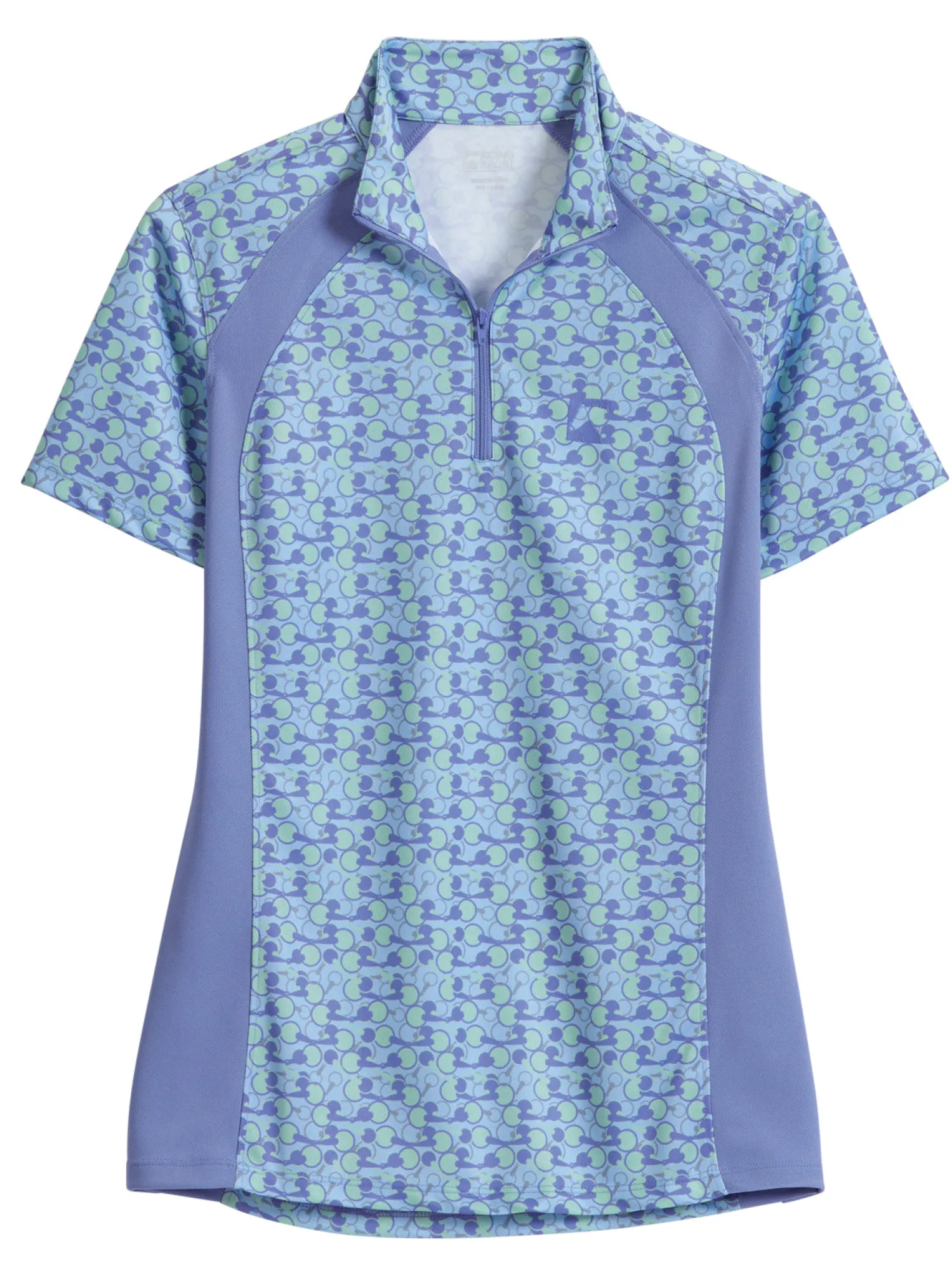 KIRSCH Riding Sport™ Ladies’ Airflow Quarter-Zip Print Short Sleeve Shirt Hot