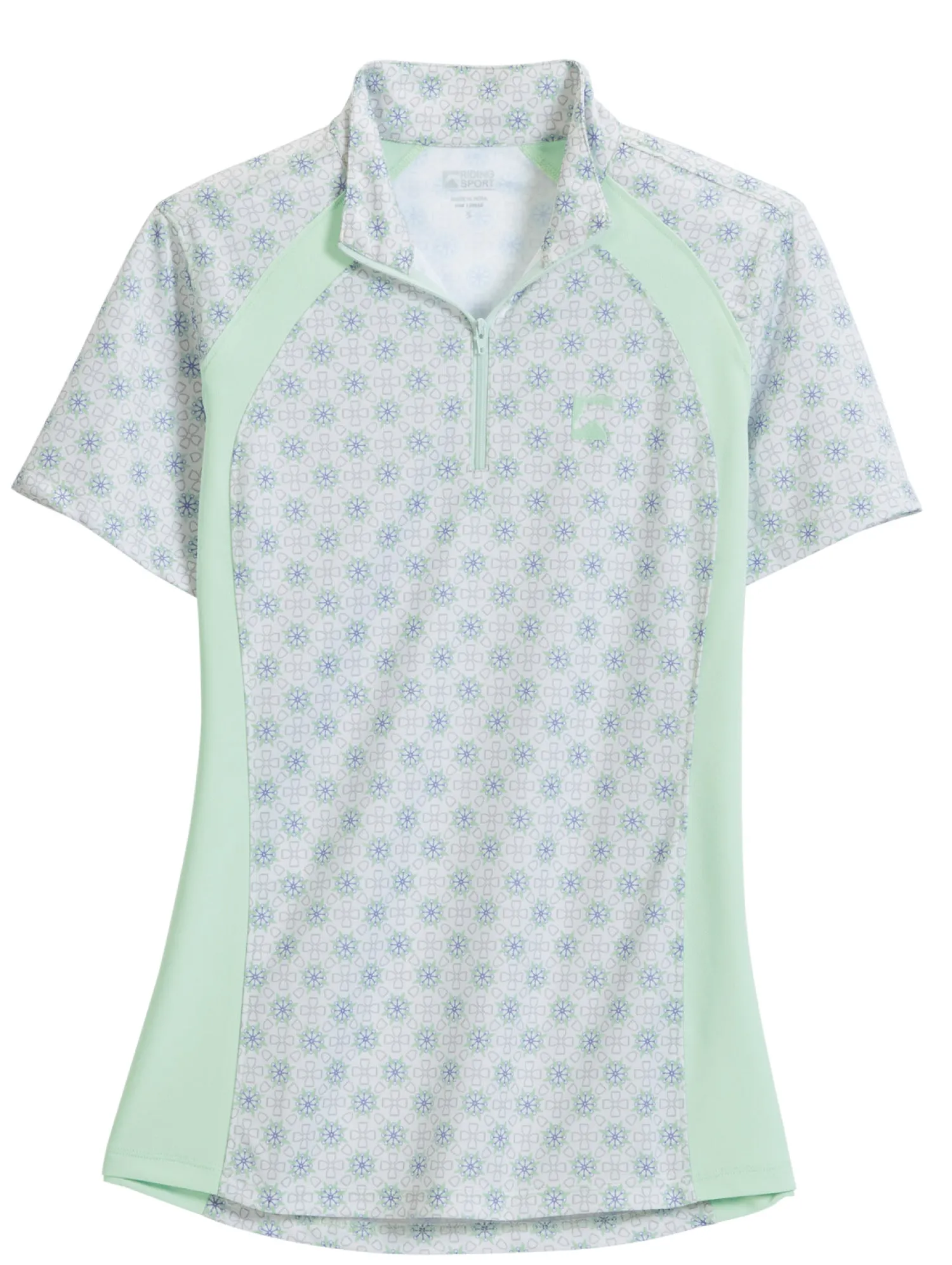 KIRSCH Riding Sport™ Ladies’ Airflow Quarter-Zip Print Short Sleeve Shirt Hot