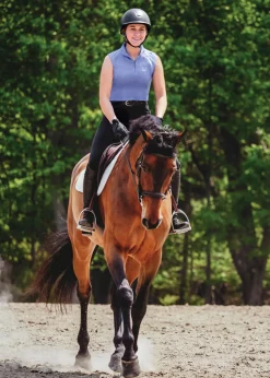 KIRSCH Riding Sport™ Ladies’ Airflow Quarter-Zip Solid Sleeveless Shirt