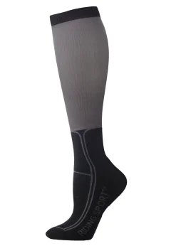 HAINING JOY TRADING Riding Sport™ Ladies’ Elite Riding Socks Black/Charcoal Clearance