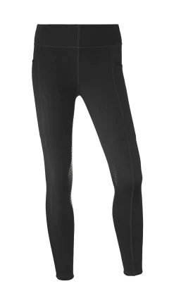 KARAN LETEX Riding Sport™ Ladies’ Winter Knee-Patch Tight Black New