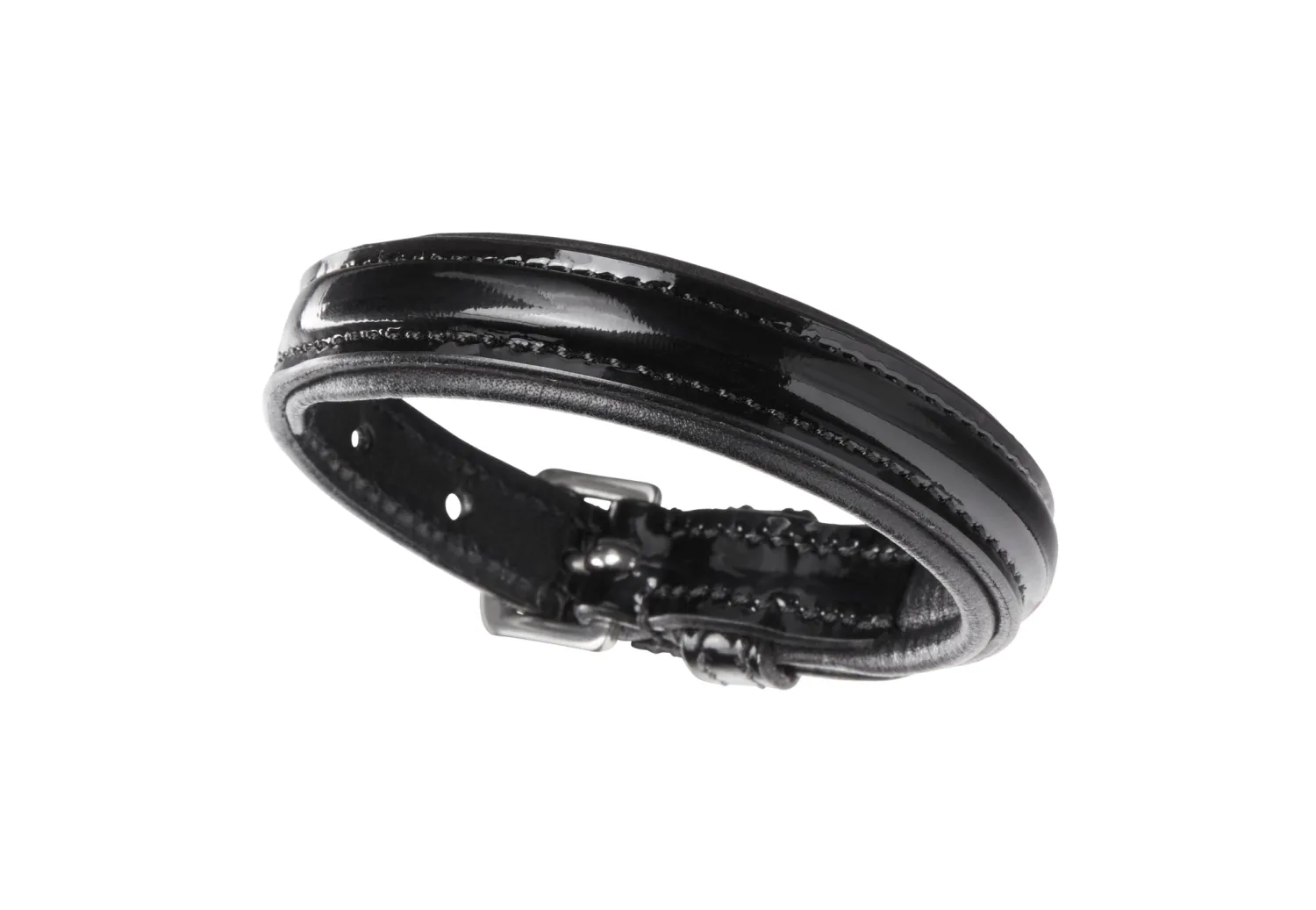 HGE INT PVT LTD Riding Sport™ Patent Leather Browband Bracelet Black Patent/Black Best