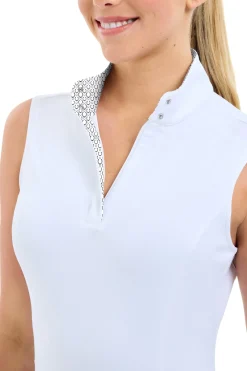 RJ CLASSICS R.J. Classics Ladies’ Laney Sleeveless Show Shirt White/Horseshoes Sale