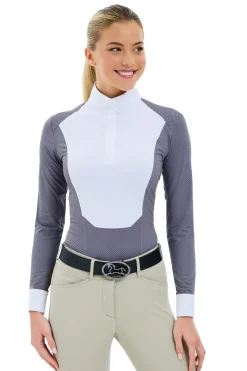 RJ CLASSICS R.J. Classics Ladies’ Liv Long-Sleeve Show Shirt Grey Weave New