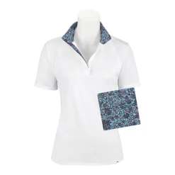 RJ CLASSICS R.J. Classics Ladies’ Sadie 37.5® Short Sleeve Show Shirt Blue Paisley Floral Hot
