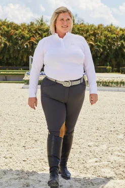 RJ CLASSICS R.J. Classics Women’s Sofia Plus-Size Long Sleeve Show Shirt White Hot