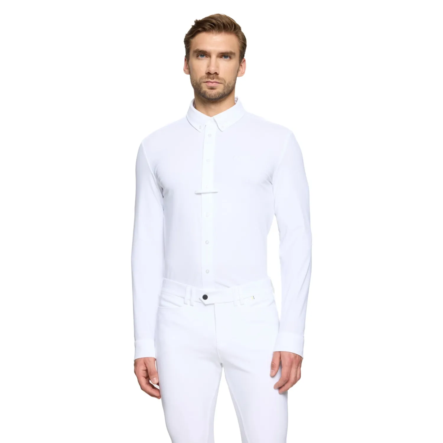 SAMSHIELD ® Men's Smith Long-Sleeve Show Shirt White