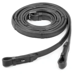 SCHOCKEMOEHLE N.A. Schockemöhle Rubber-Lined Reins Black Hot