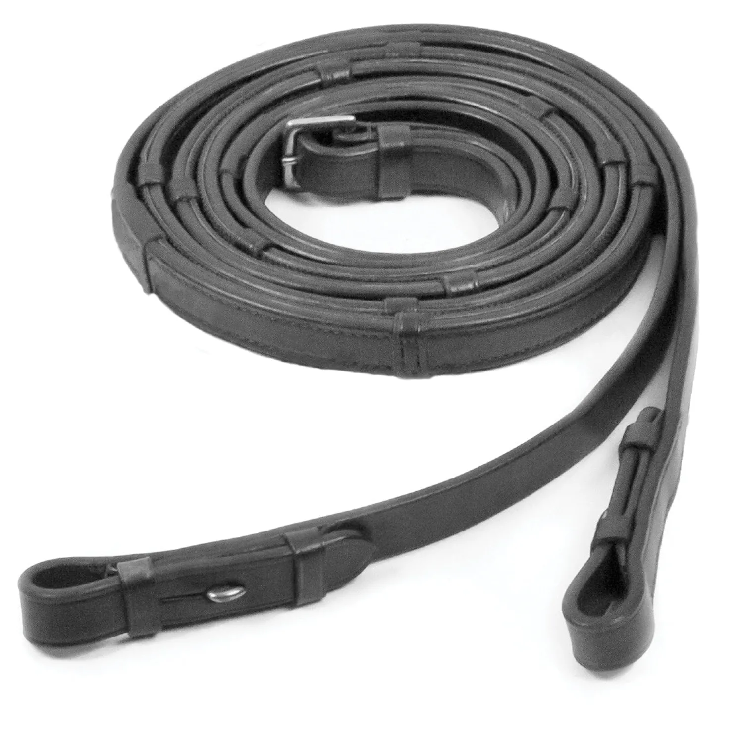 SCHOCKEMOEHLE N.A. Schockemöhle Rubber-Lined Reins Black Hot