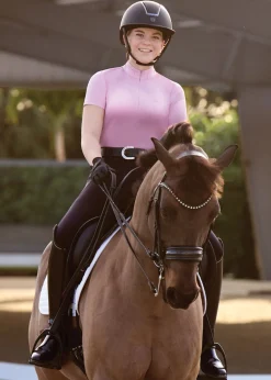 SCHOCKEMOEHLE N.A. Schockemöhle Ladies’ SpPoppy Short-Sleeve Shirt Clearance