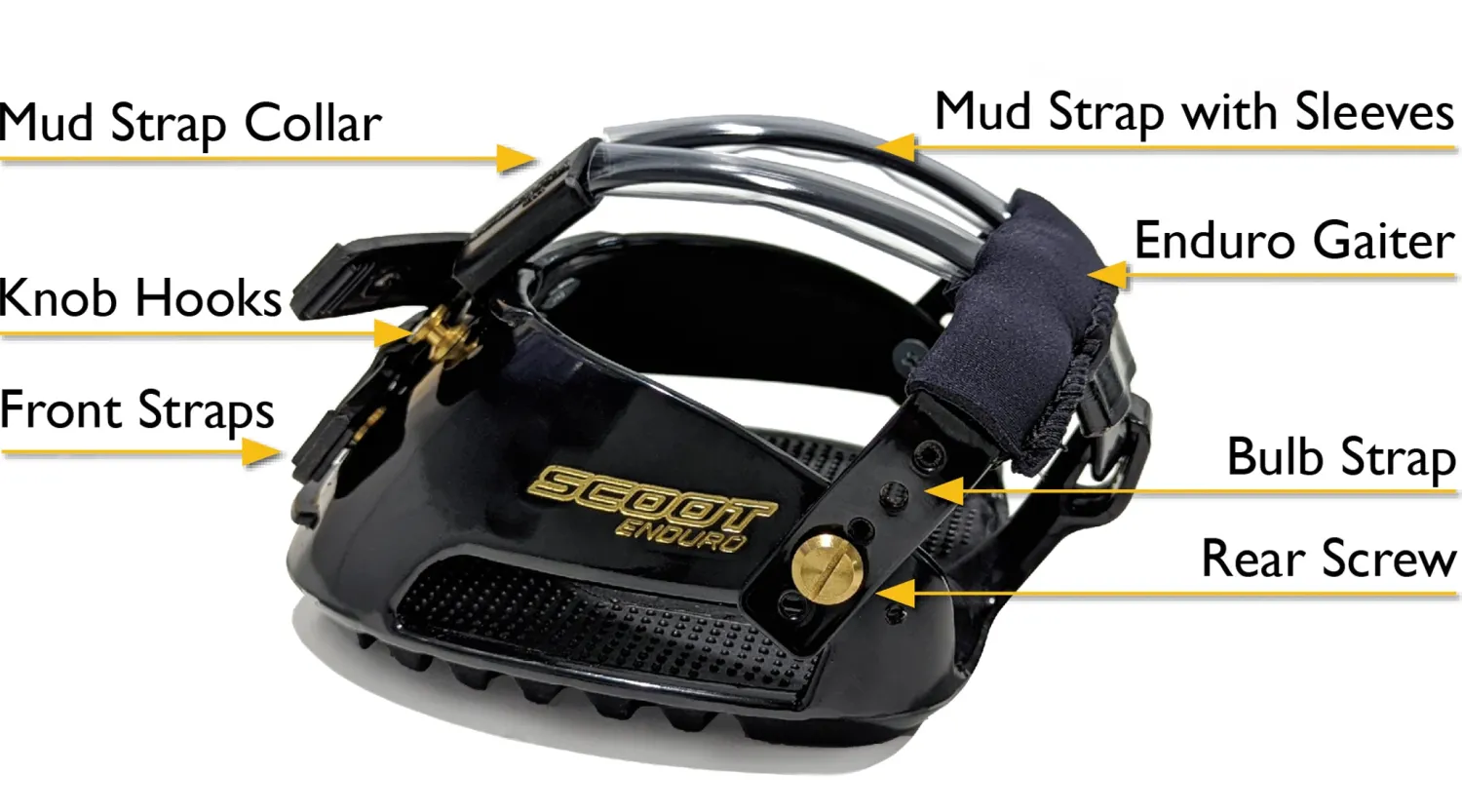 INTREPID INTL Scoot Boot Adjust Hoof Boots - Pair Black Hot