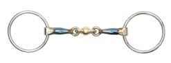 SHIRES EQUESTRIAN Shires Blue Alloy Loose Ring Bit with Lozenge Blue Sweet Iron Outlet