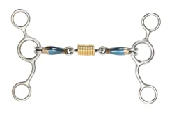 SHIRES EQUESTRIAN Shires Tom Thumb with Roller Link Blue Sweet Iron Outlet