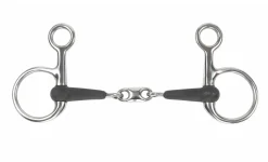 SHIRES EQUESTRIAN Shires Equikind+ Hanging Cheek Peanut Link Bit Stainless Steel