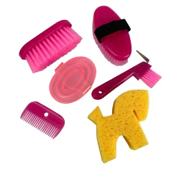 SHILOH STABLES TACK Showman® Kids’ Size Grooming Kit Pink Glitter Best