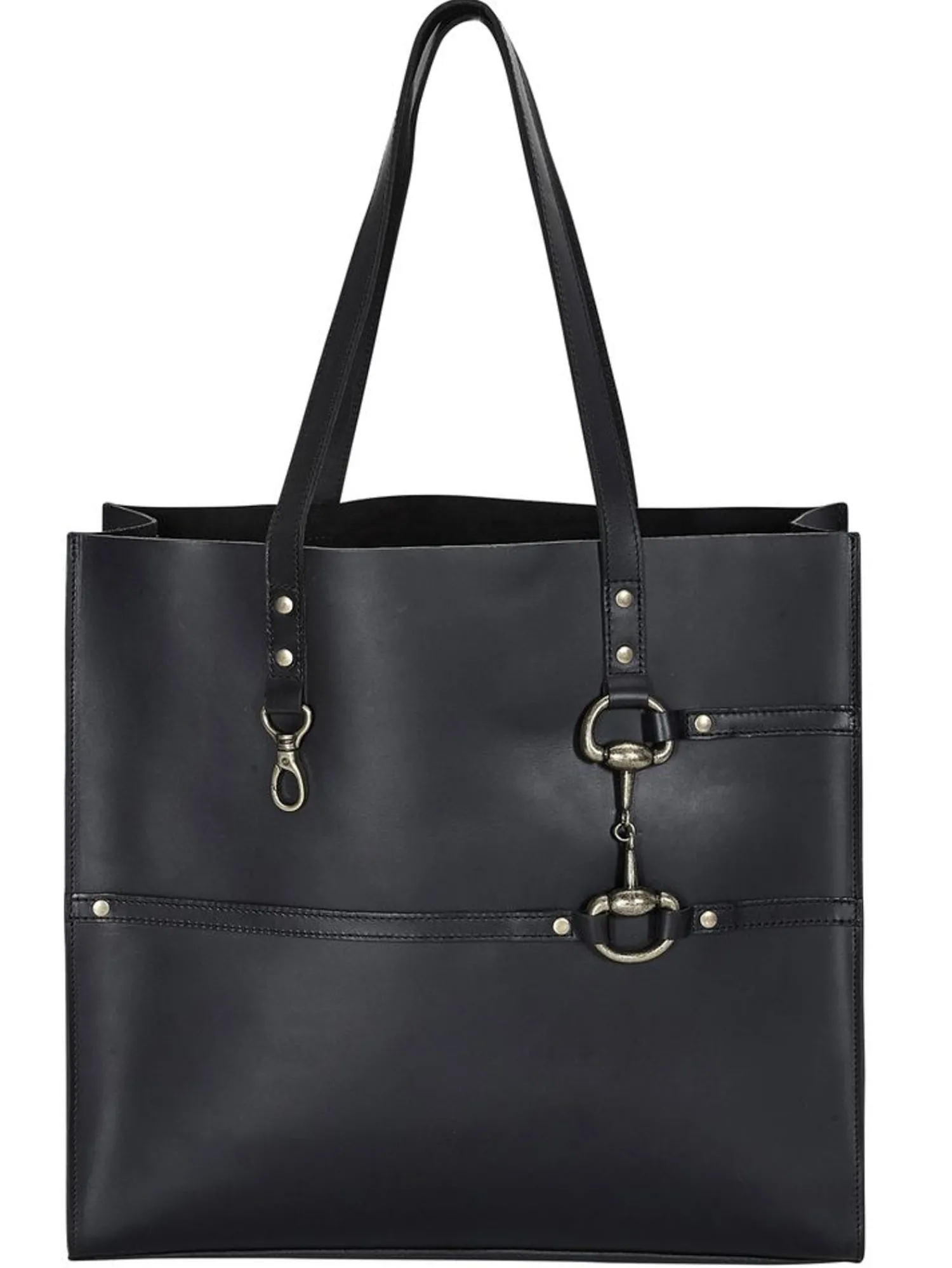 JPC EQUESTRIAN Snaffle Bit Leather Tote Bag Clearance