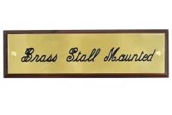 CRW Stall Plate Mounted on Walnut Plaque Hot