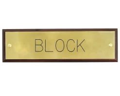 CRW Stall Plate Mounted on Walnut Plaque Online