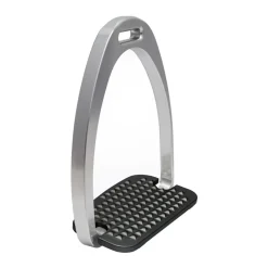 STUBBEN N.A. Stübben STEELtec Maxi Grip Stirrups Silver New