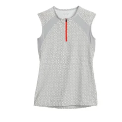 KIRSCH Stride™ CoolBlast® 100 Ladies’ Print Sleeveless Shirt White/Grey Sale
