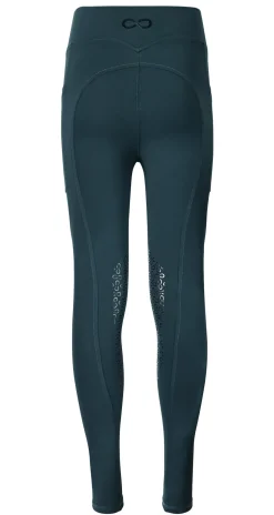 KARAN LETEX Stride™ Kids’ Infinity Knee-Patch Tight Stormy Sea