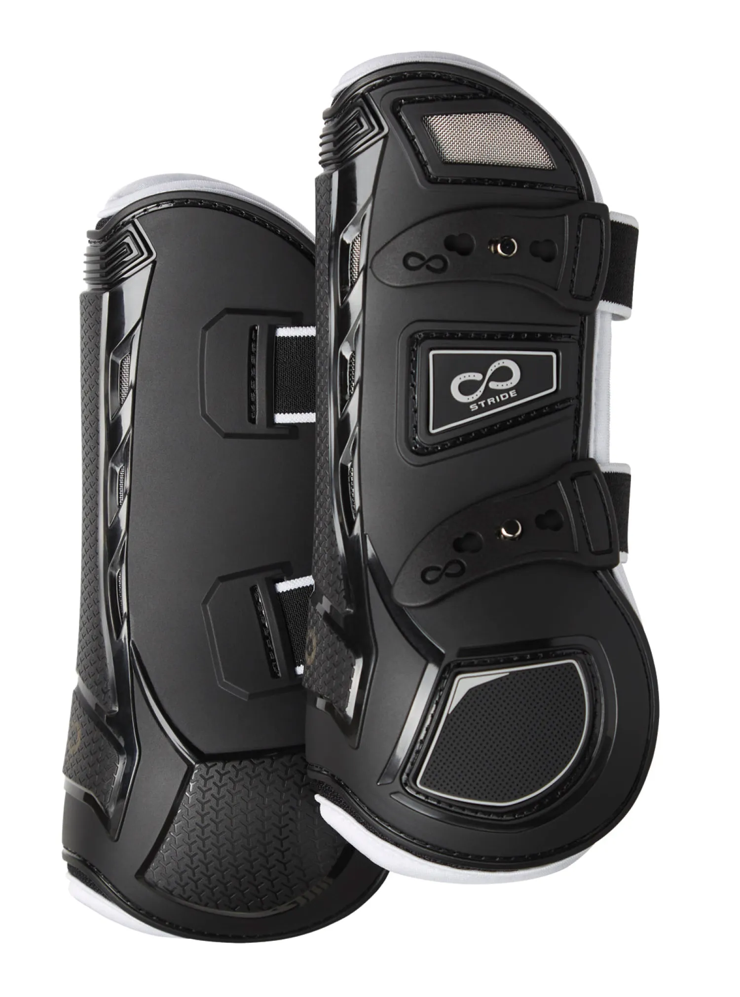 JONE SHOU INDUSTRIAL Stride™ Open-Front Tendon Boots Black Discount