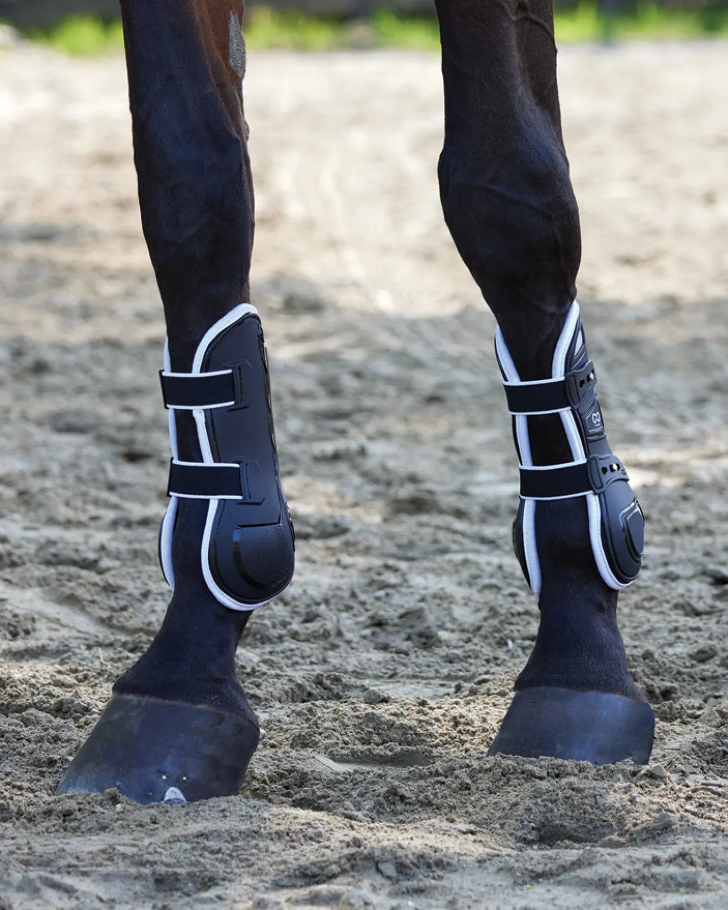 JONE SHOU INDUSTRIAL Stride™ Open-Front Tendon Boots Black Discount
