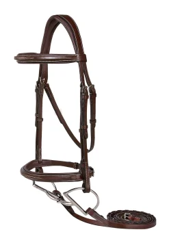 KINGS INTERNATIONAL Suffolk™ Single Crown Hunter Bridle Oakbark Clearance